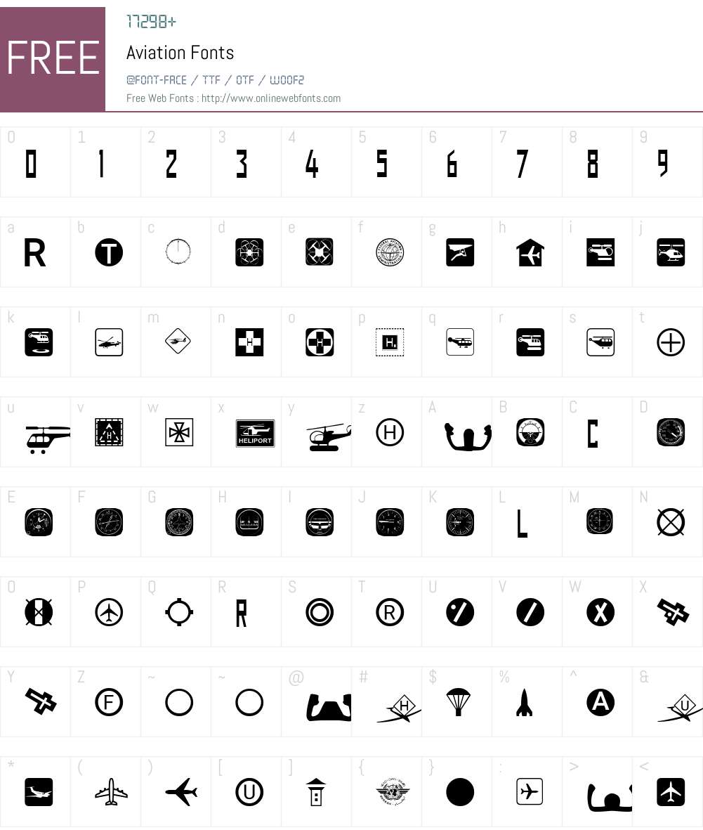 Aviation 1.00;April 30, 2020;FontCreator 11.5.0.2430 64-bit Fonts Free ...