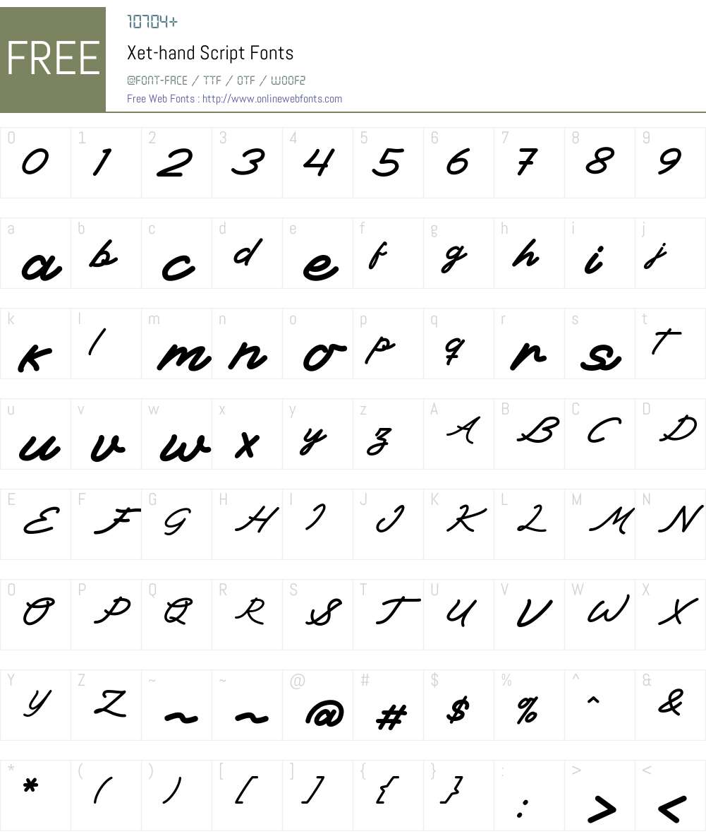 Xethand Script 1.00;September 12, 2020;FontCreator 12.0.0.2547 64bit
