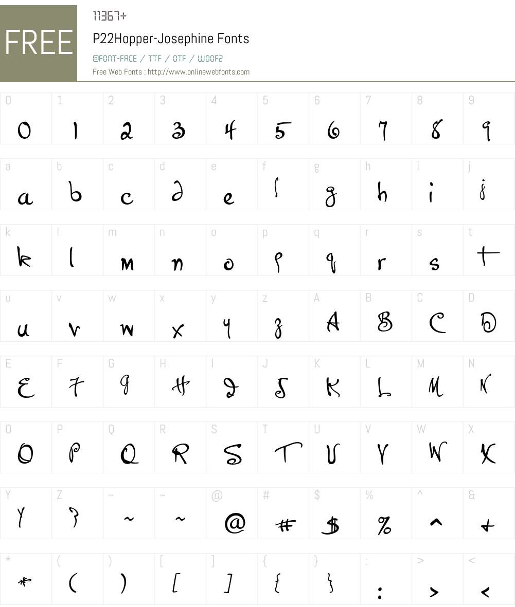 P22Hopper Font Screenshots