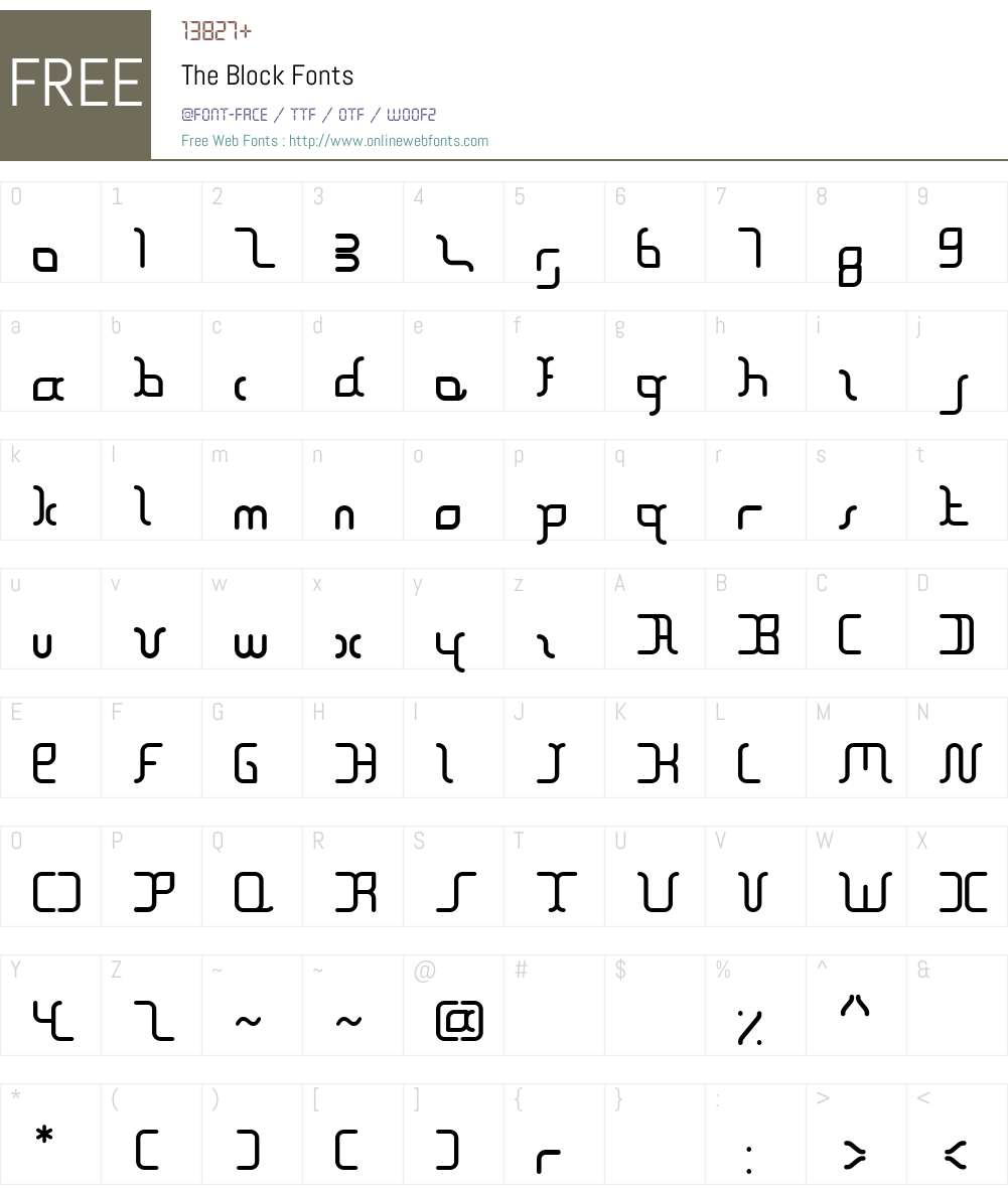 The Block Font Screenshots