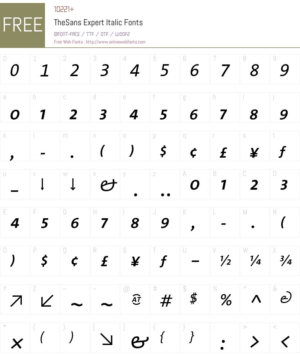 The Sans- Font Screenshots