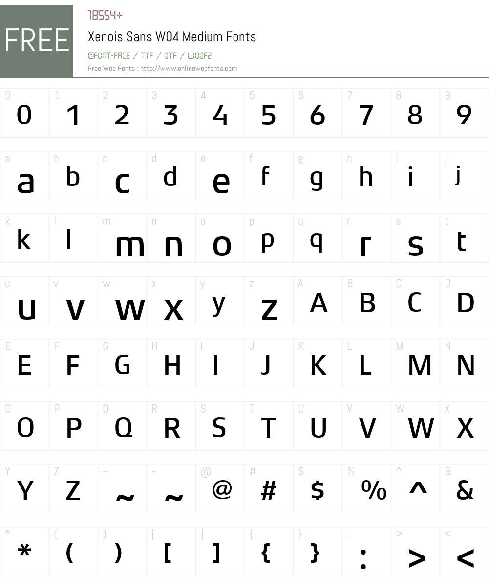 Xenois Sans Font Screenshots