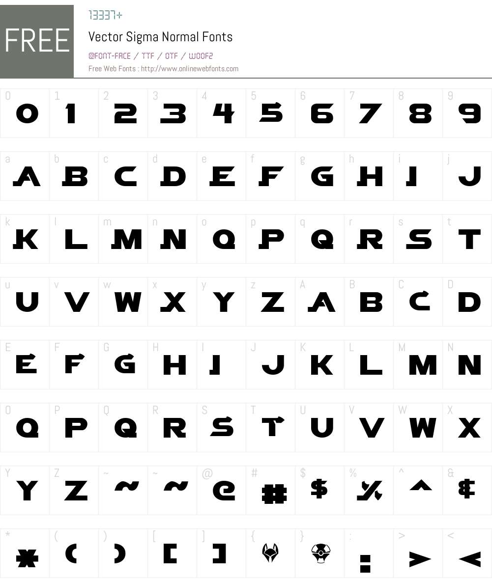 Vector Sigma Normal Macromedia Fontographer 4.1 8/9/00 Fonts Free