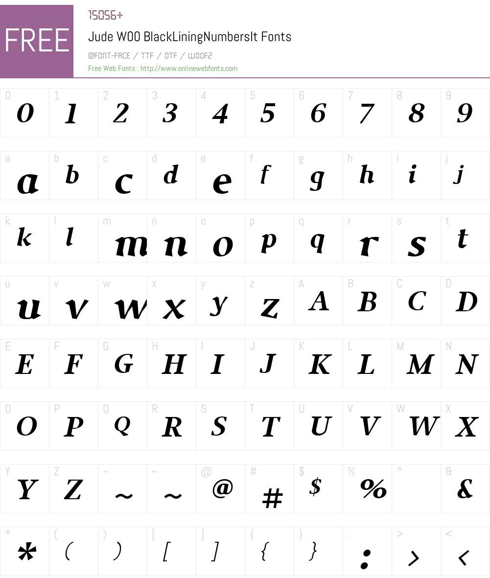 Jude Font Screenshots