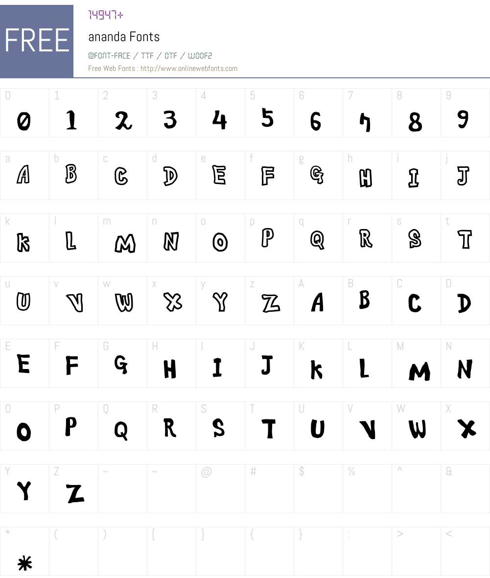 ananda 1.0 Fonts Free Download - OnlineWebFonts.COM