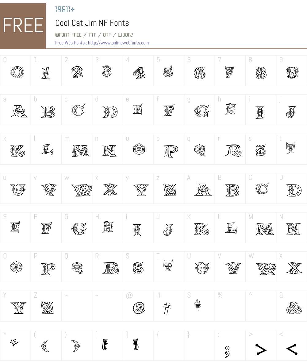 Cool Cat Jim NF Font Screenshots
