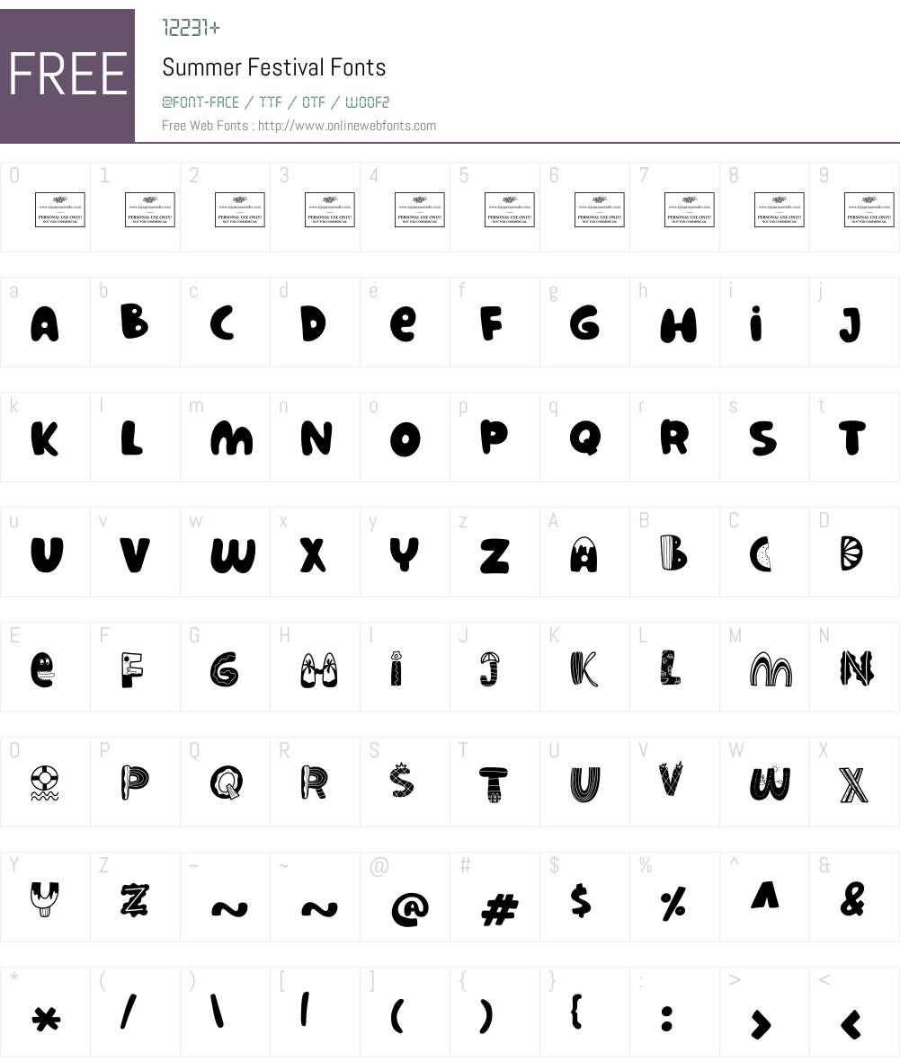 Summer Festival 1.004;Fontself Maker 3.5.8 Fonts Free Download ...