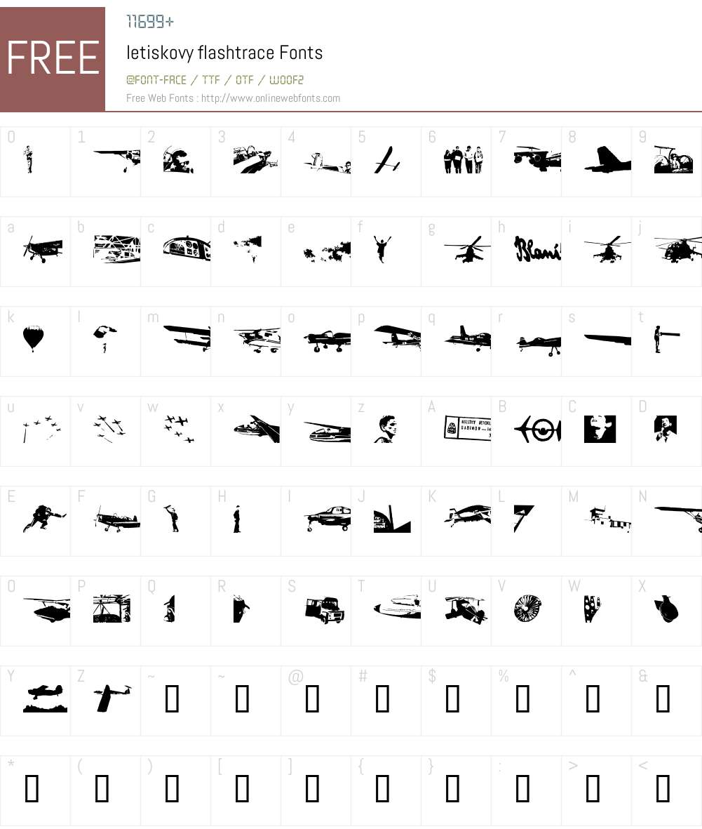 letiskovy Font Screenshots