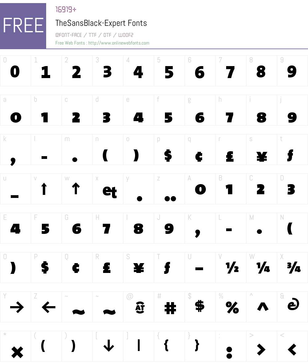 The Sans Black- Font Screenshots