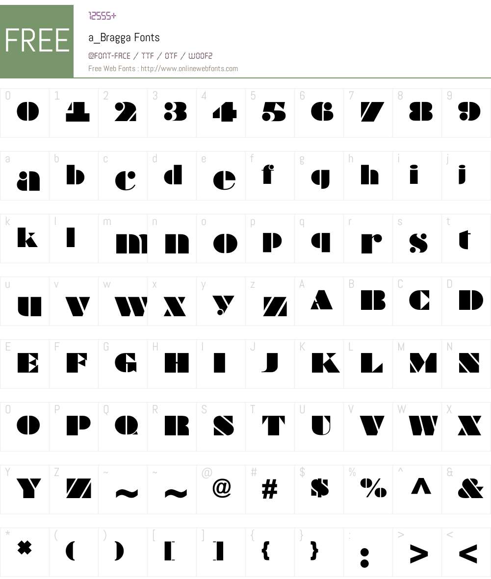 a_Bragga Font Screenshots