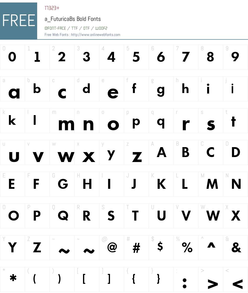 a_FuturicaBs Font Screenshots
