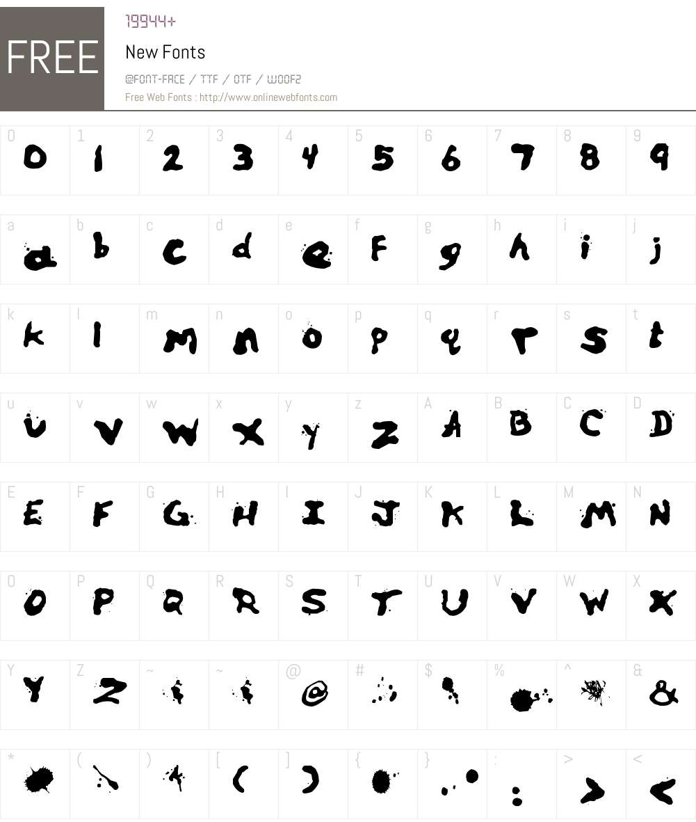 New Font Screenshots