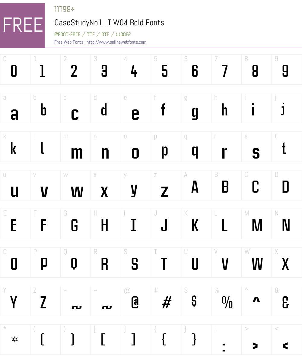 Linotype CaseStudyNo1 Font Screenshots