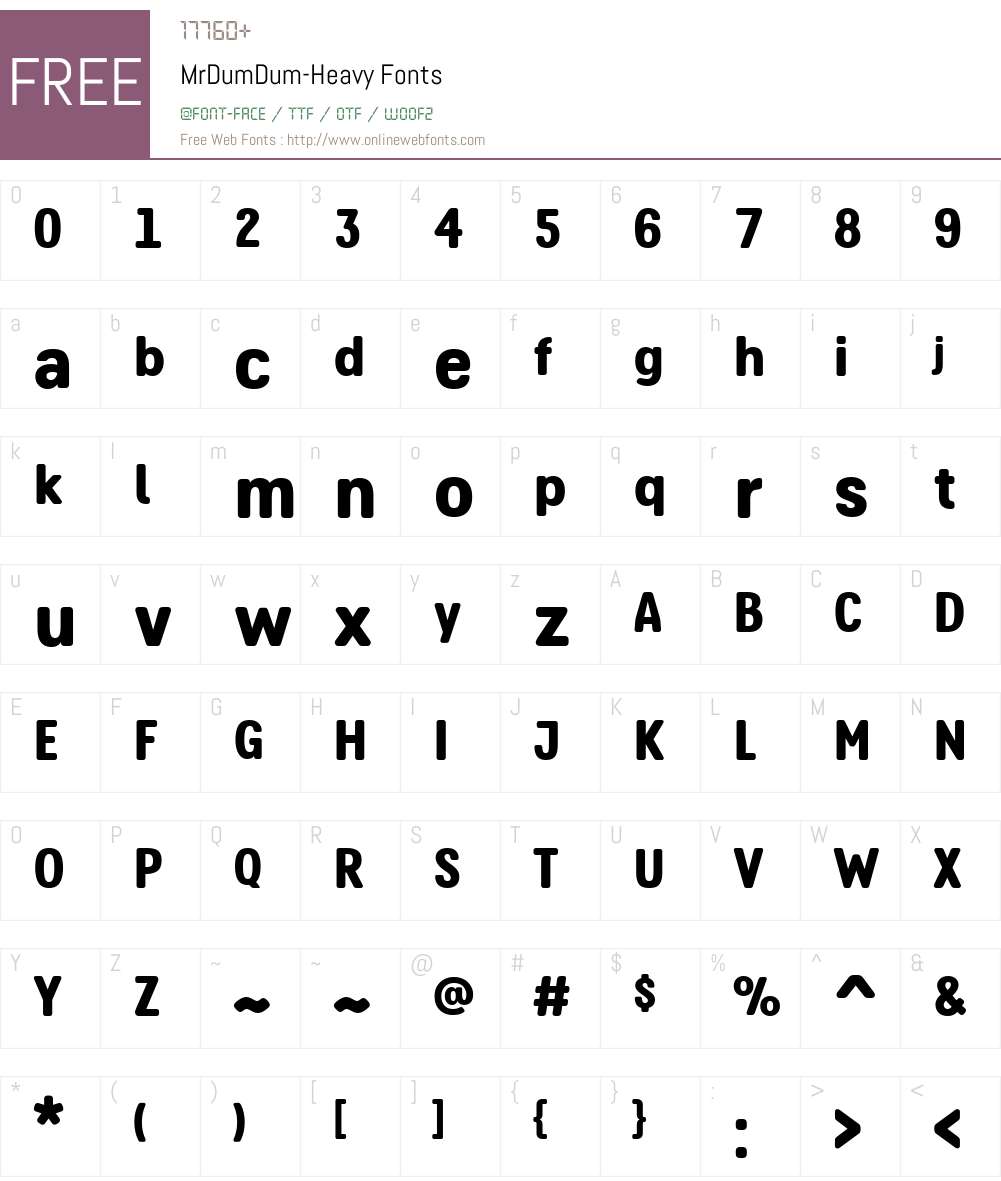 MrDumDum-Heavy Font Screenshots