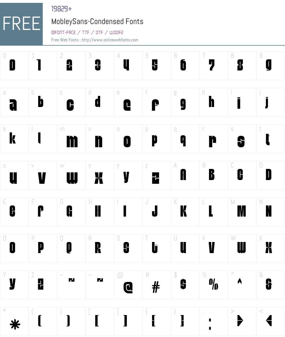 MobleySans Font Screenshots