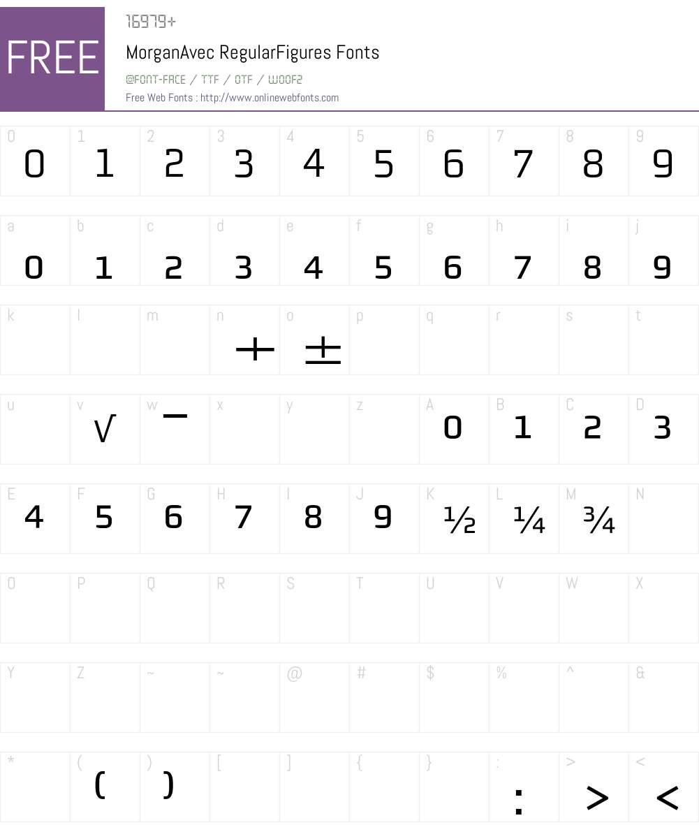 MorganAvec Font Screenshots