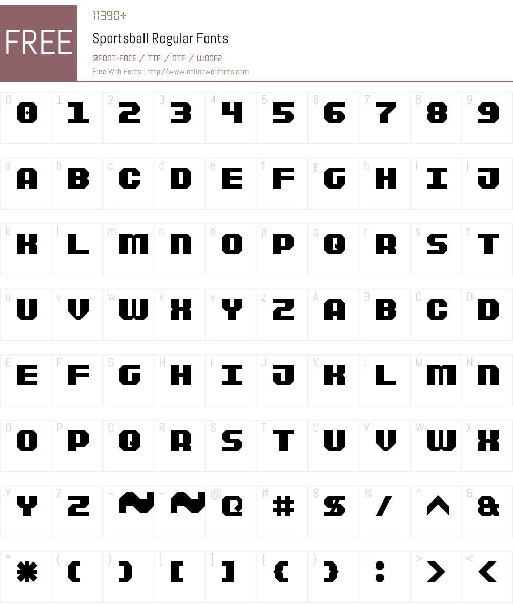 Sportsball Regular 1.0 Fonts Free Download