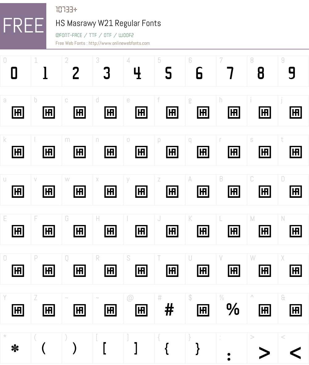 HS Masrawy Font Screenshots