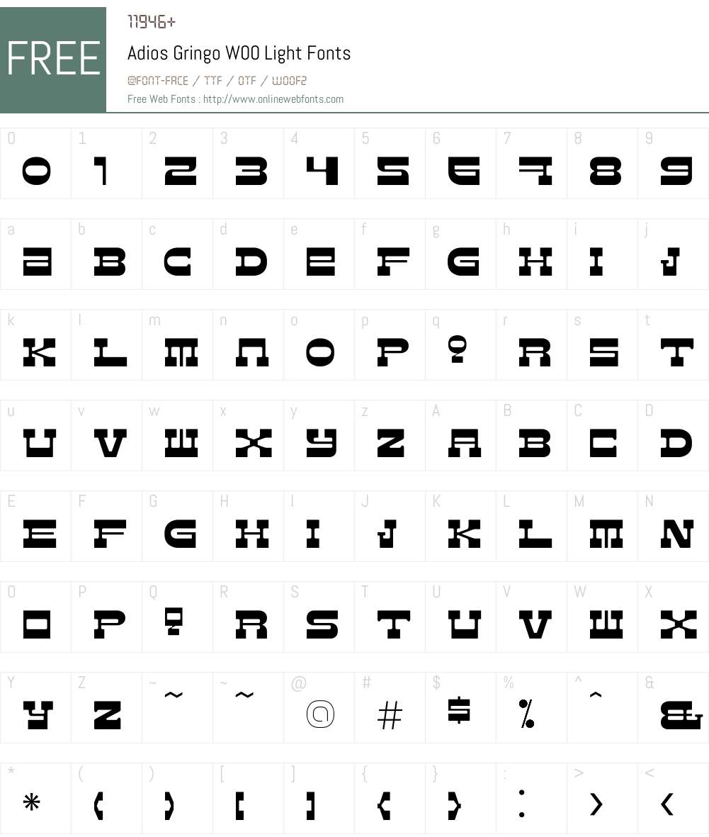 WesterniLaiha Font Screenshots