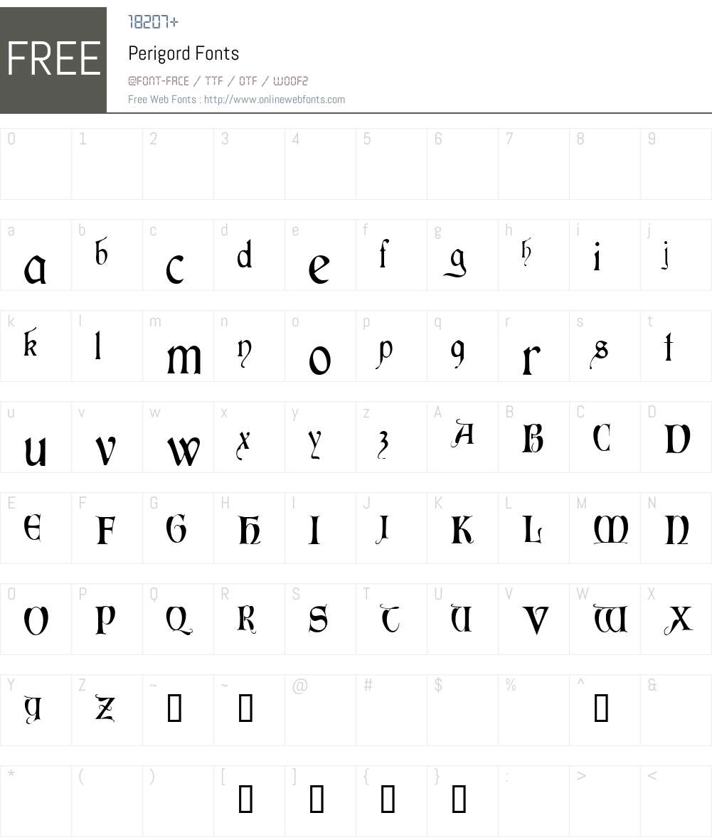 Perigord V1 Altsys Fontographer 4.0.3 9/23/97 Fonts Free Download ...