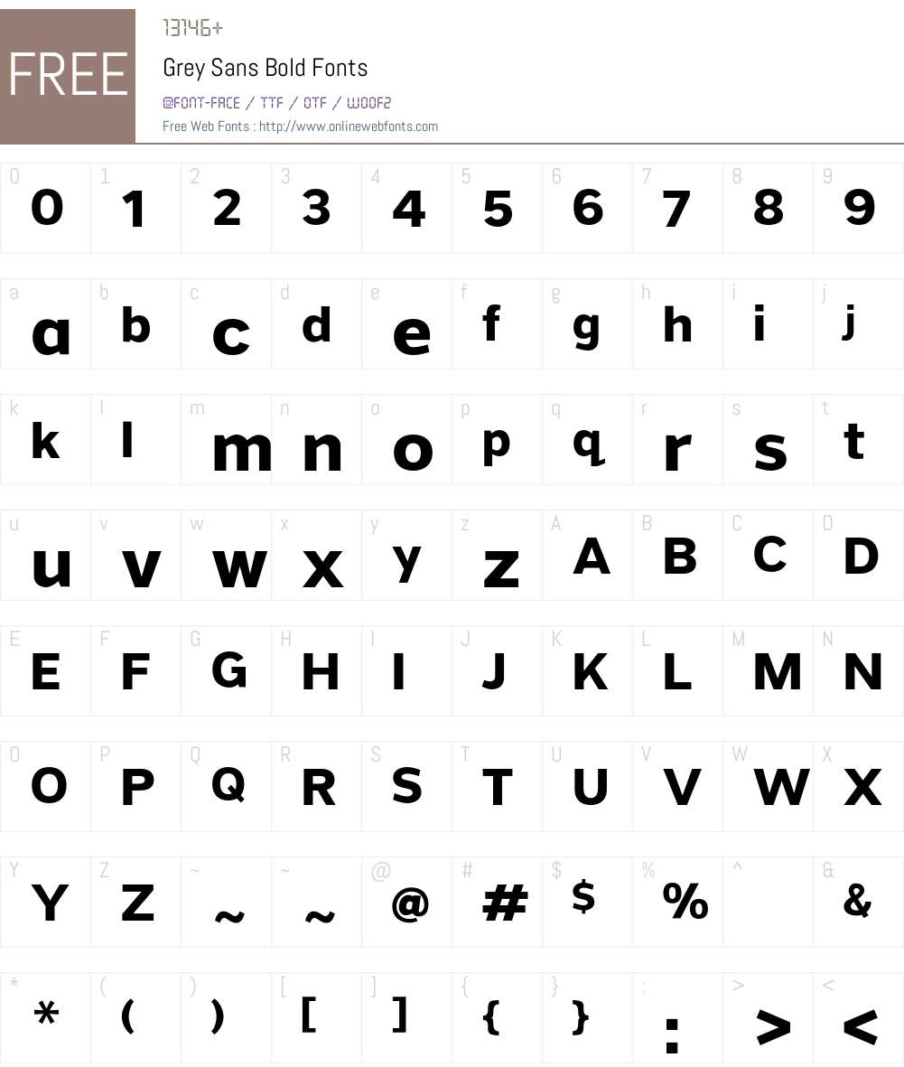 Grey Sans Font Screenshots