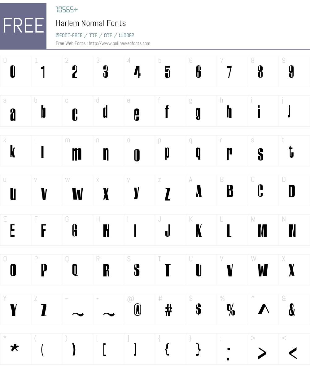 Harlem Font Screenshots