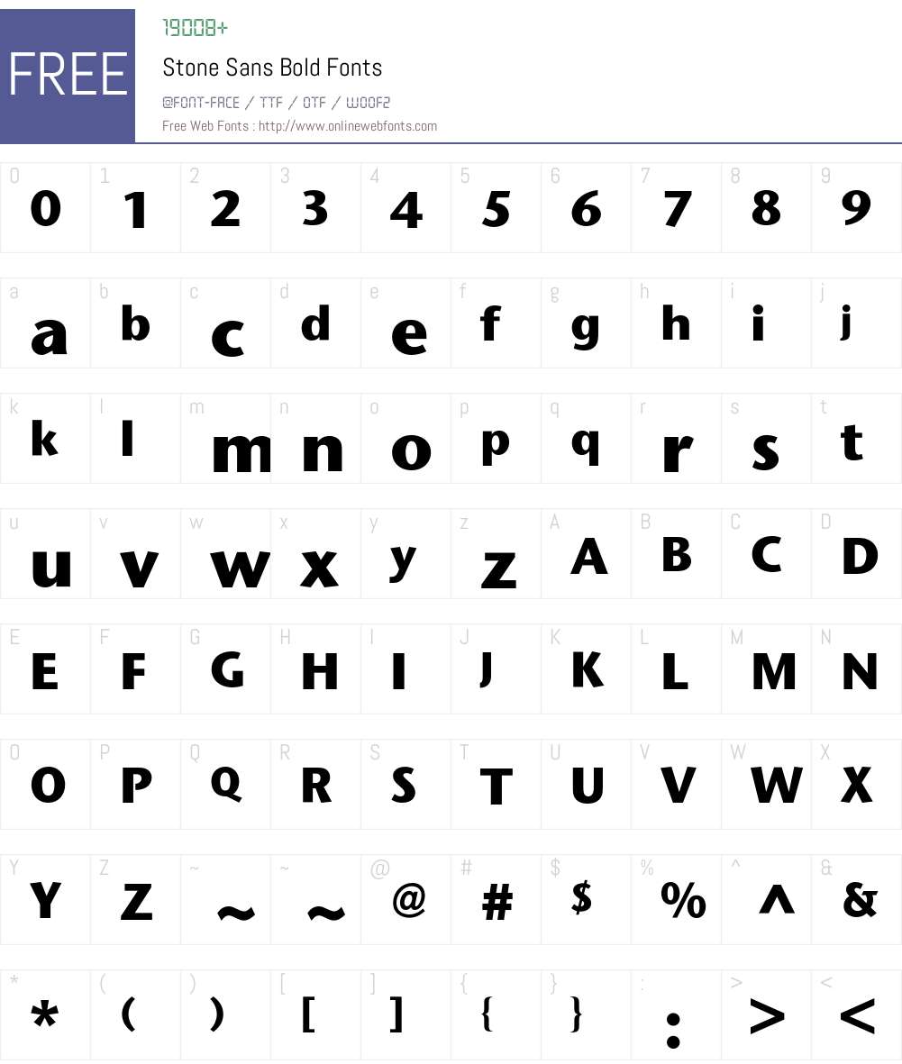 Stone Sans BQ Font Screenshots