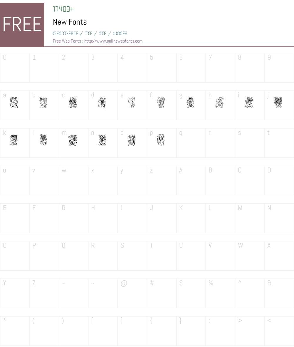 New Font Screenshots
