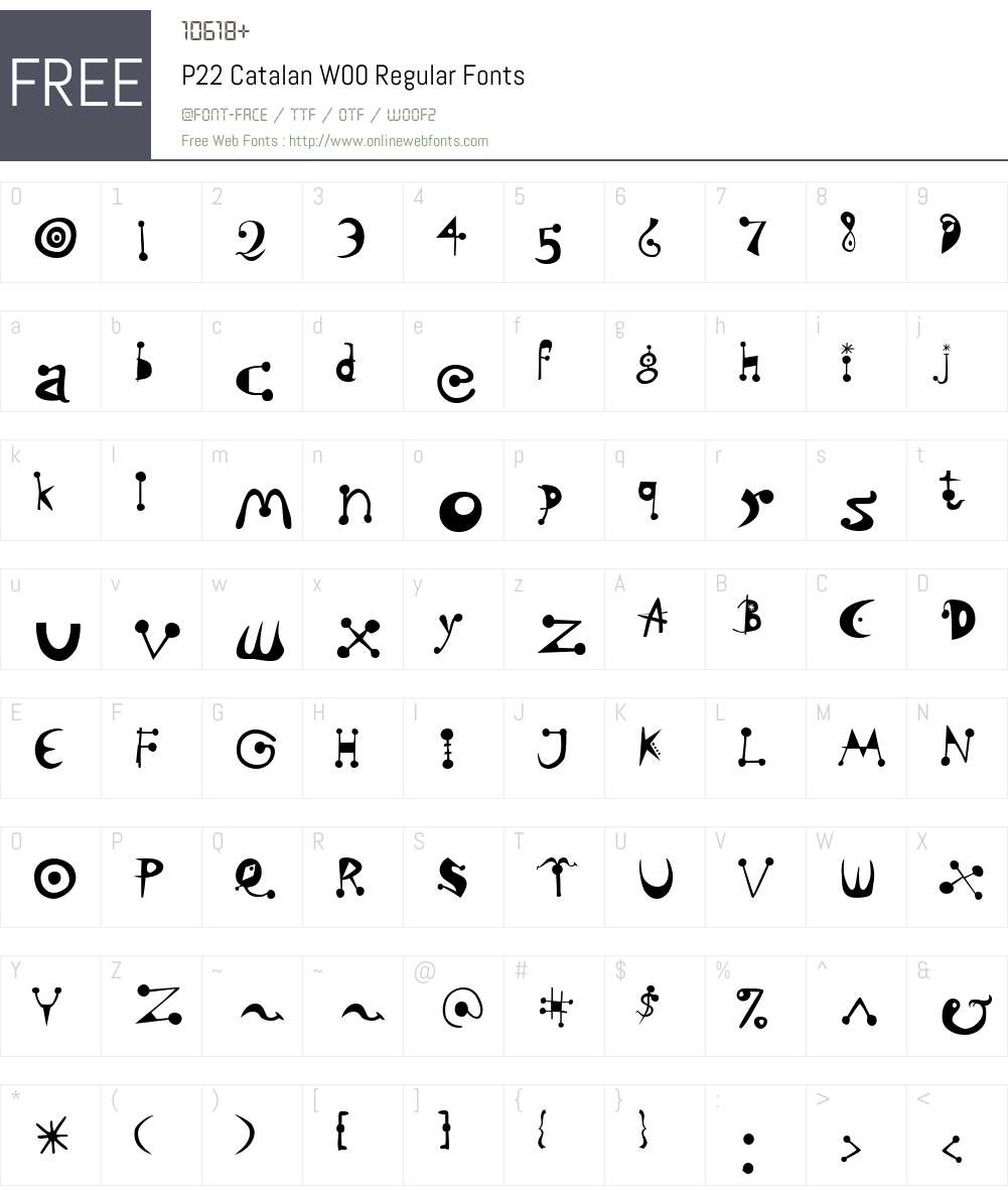P22 Catalan Font Screenshots