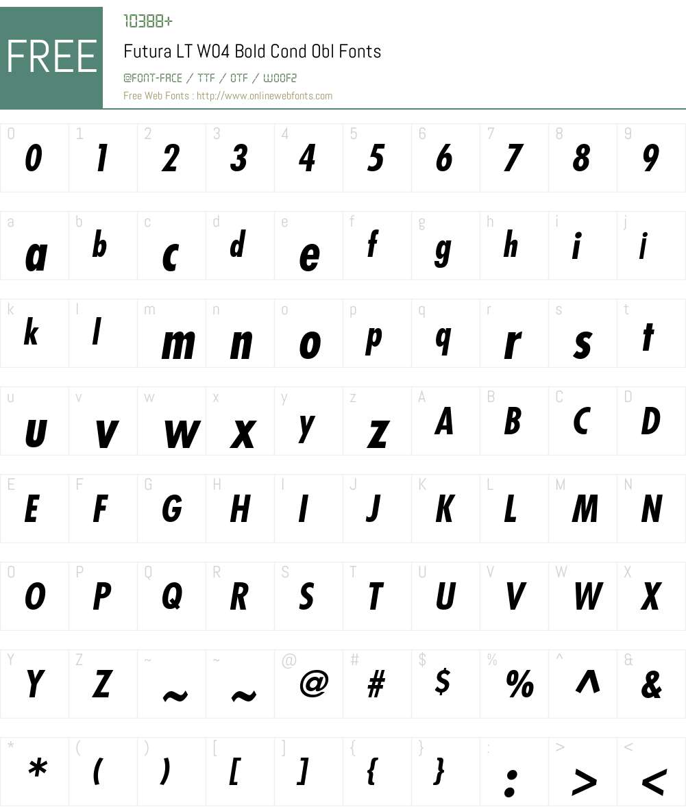 Futura Font Screenshots