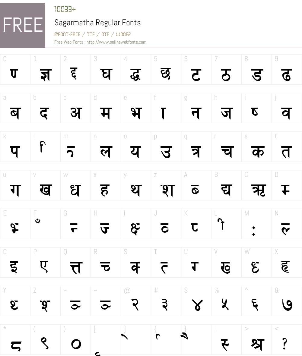 Sagarmatha Font Screenshots