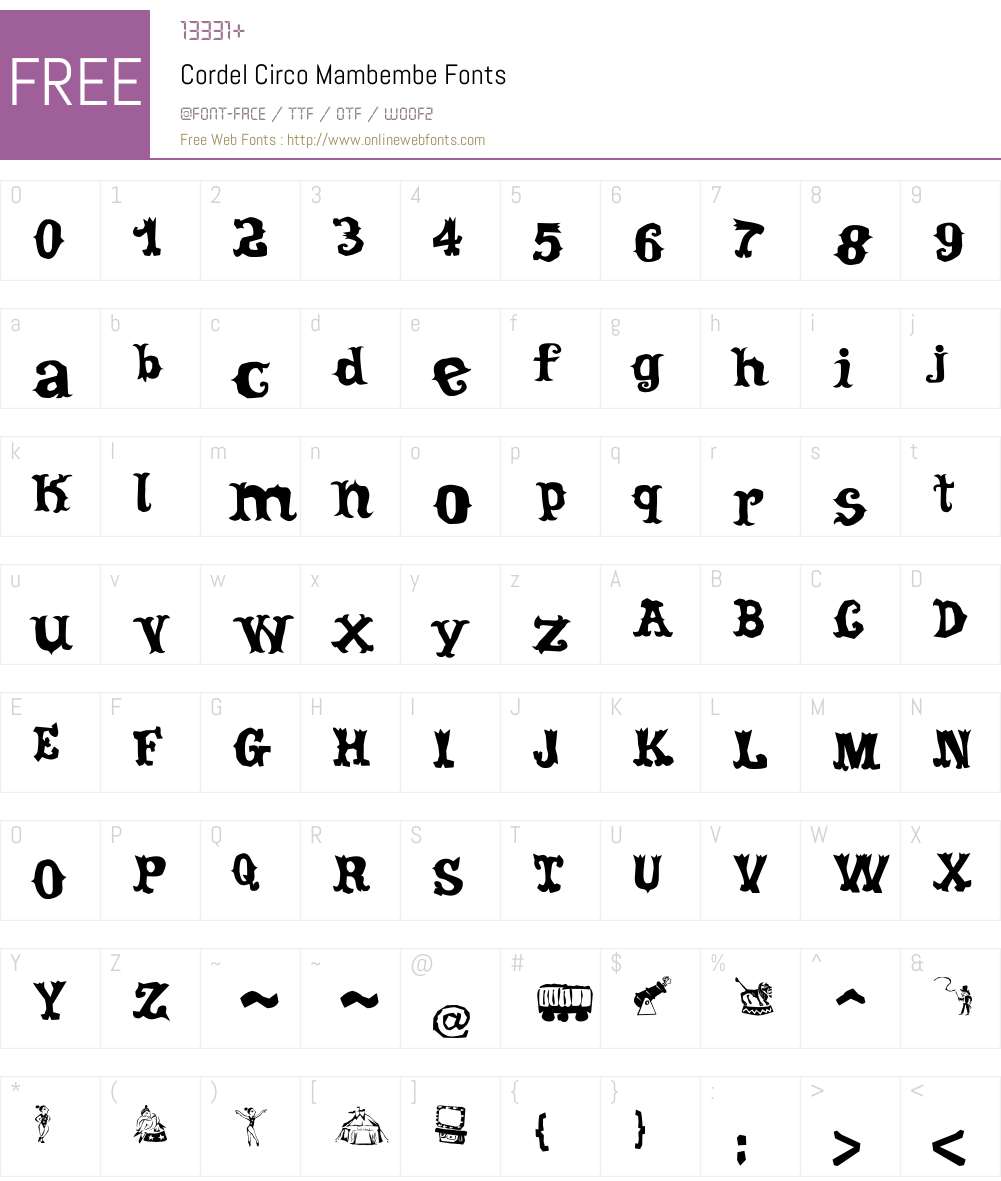 Cordel Circo Mambembe Font Screenshots