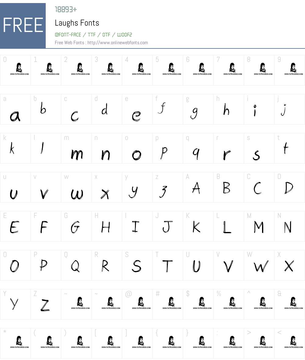 Laughs Font Screenshots