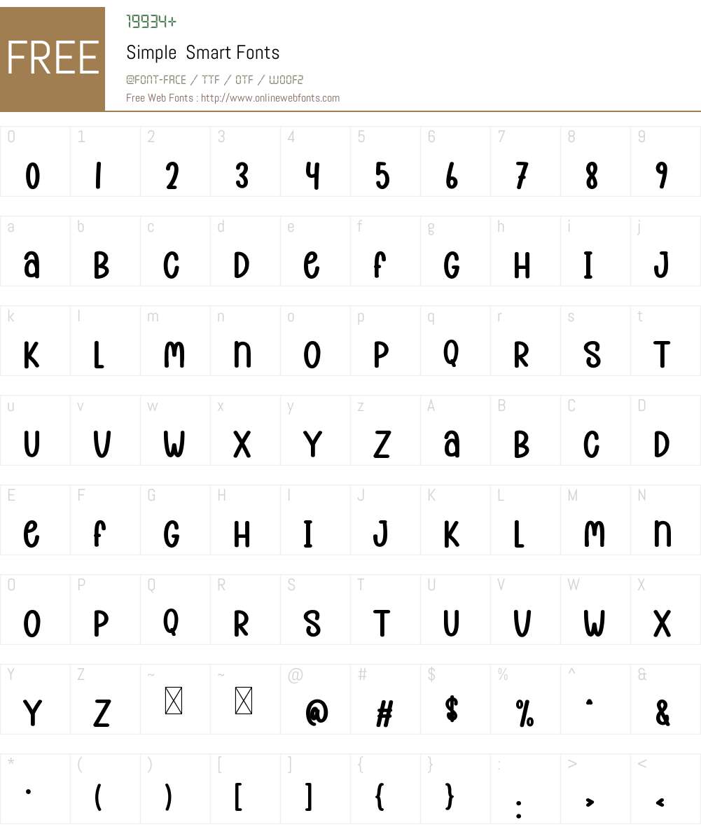 Smart Font Type Simple Smart 1.002;Fontself Maker 3.5.9 Fonts Free Download ...