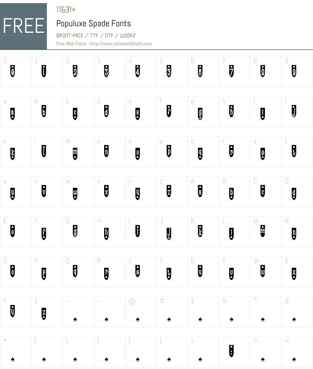 Populuxe Font Screenshots