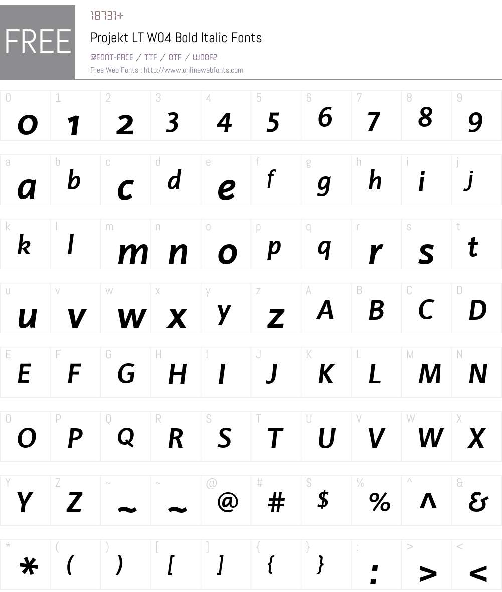 Linotype Projekt Font Screenshots