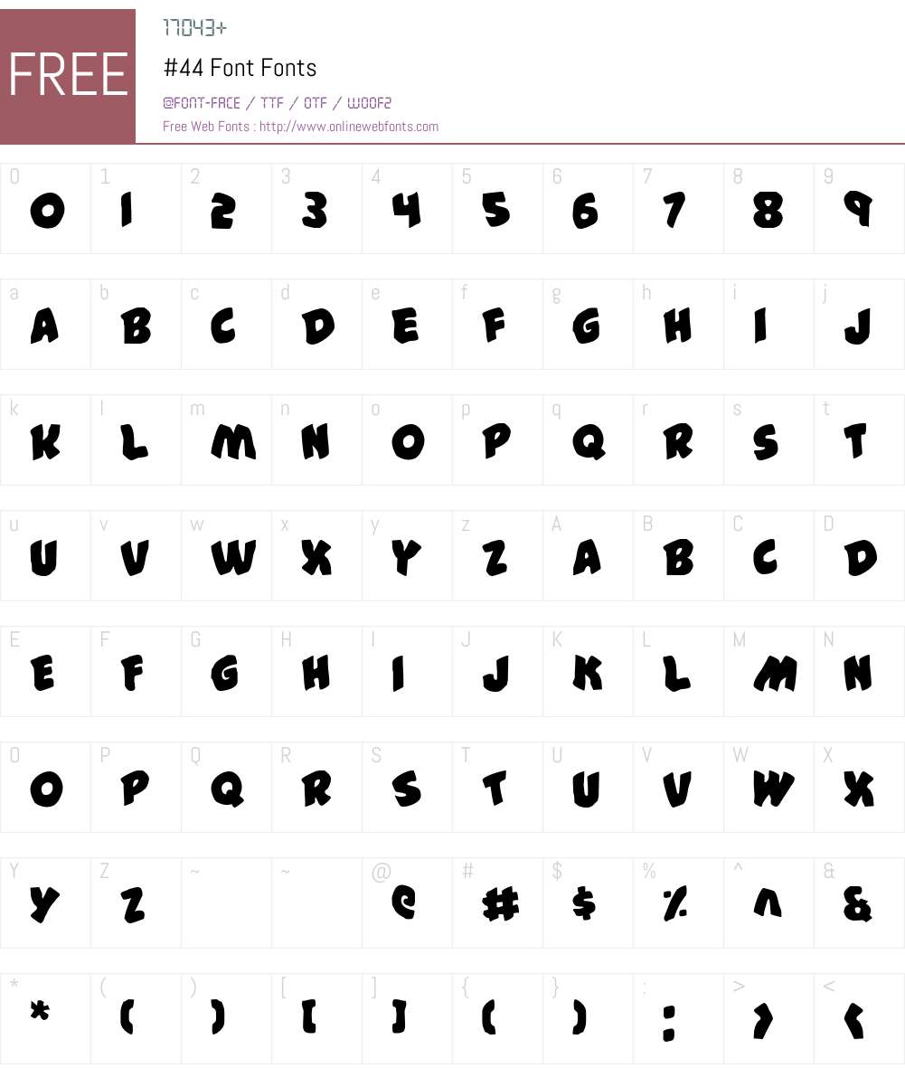 #44 Font Font Screenshots