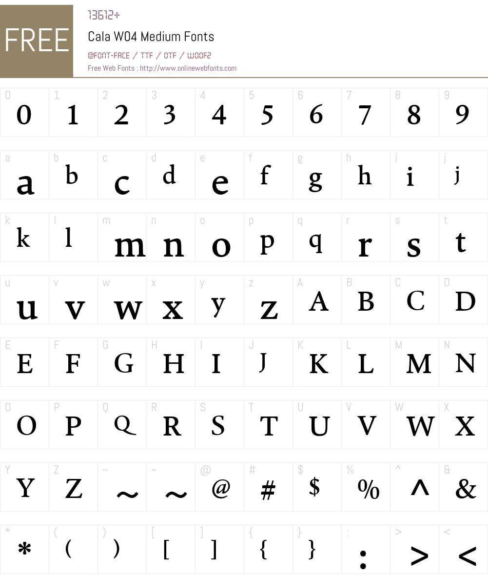 HT Cala Font Screenshots