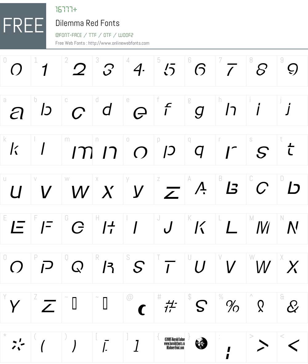 Dilemma Red Font Screenshots