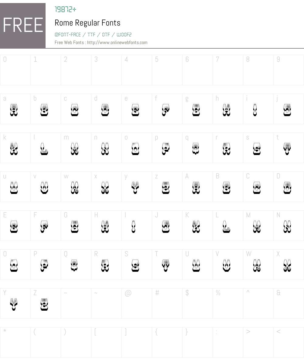 Promes Font Rome Rome Regular 1.000 Fonts Free Download - OnlineWebFonts.COM