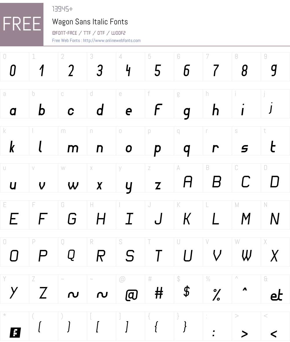 Wagon Sans Font Screenshots