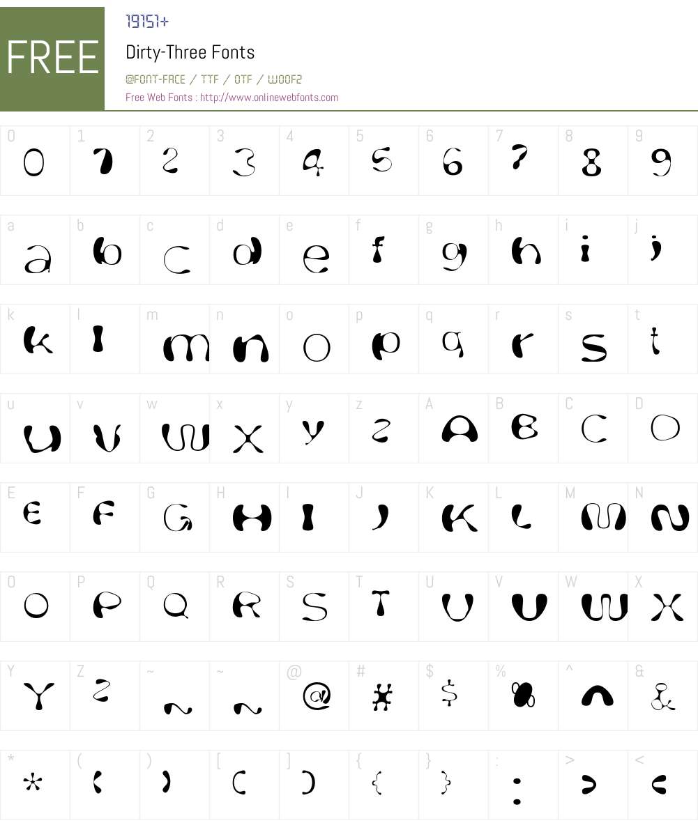Dirty Font Screenshots