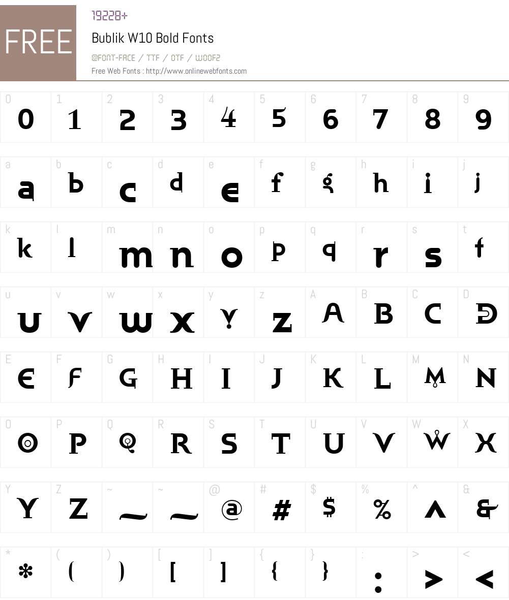 Bublik Font Screenshots