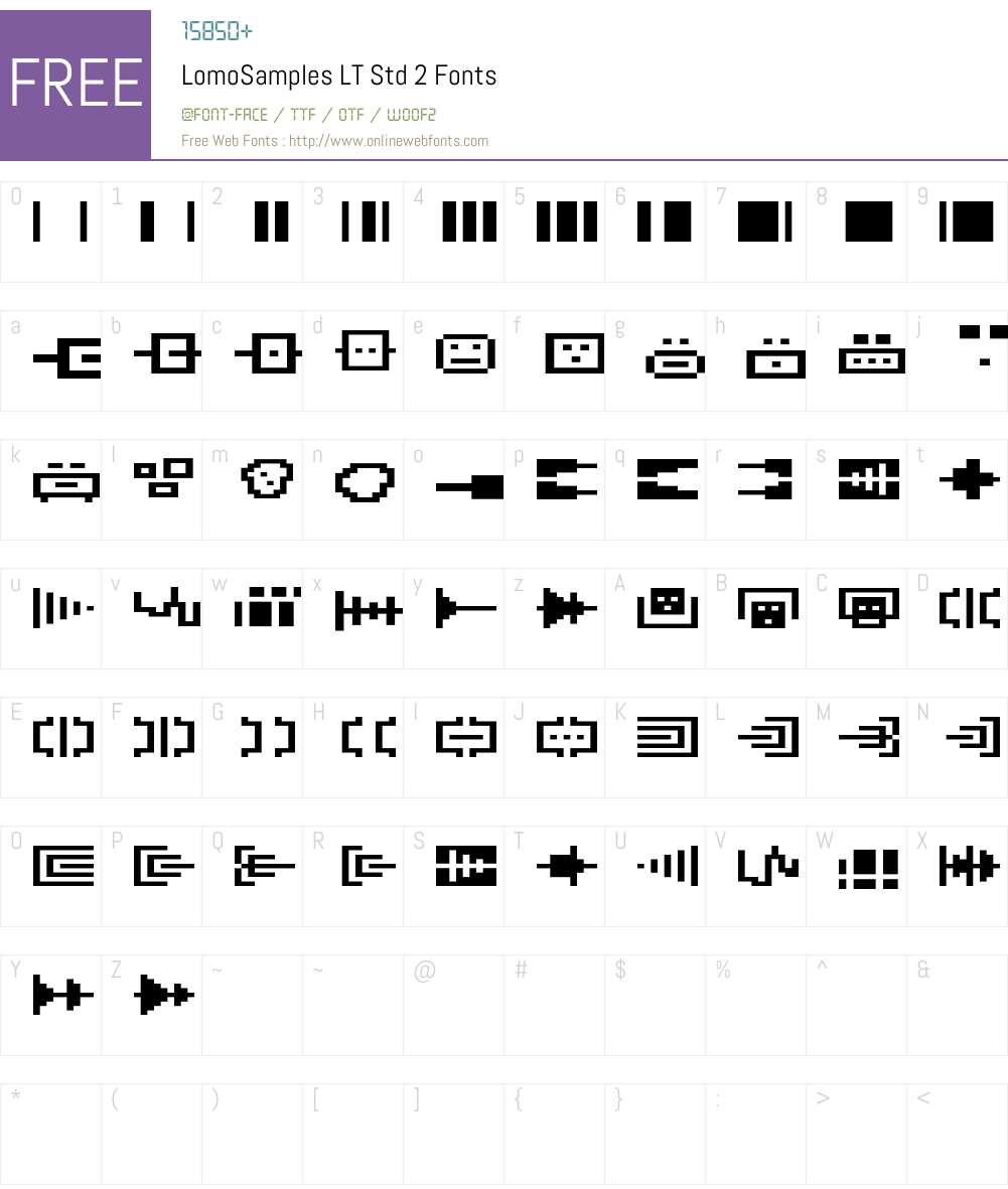 LomoSamples LT Std 2 Font Screenshots