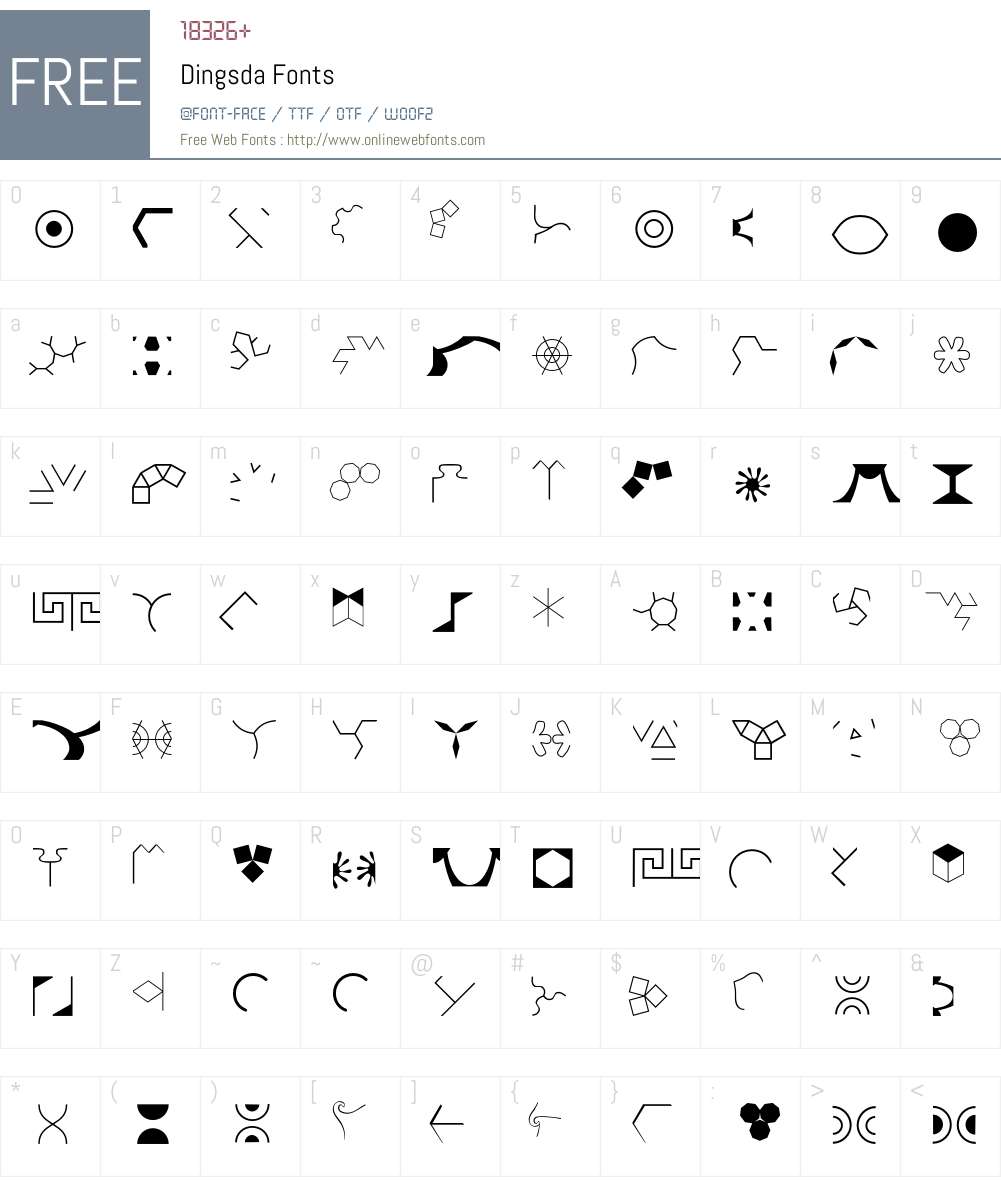 Dingsda Font Screenshots