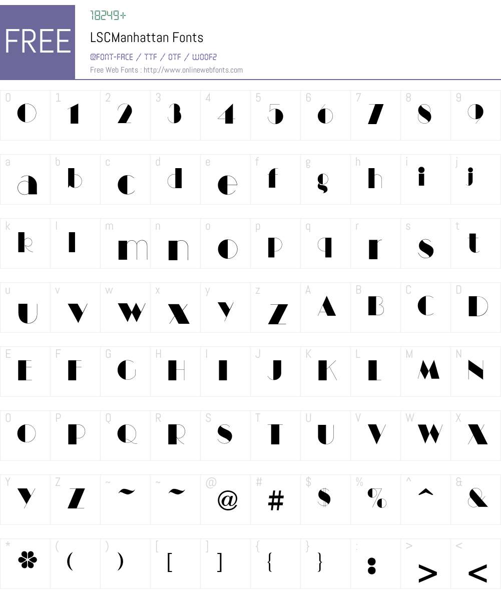 L Font Screenshots