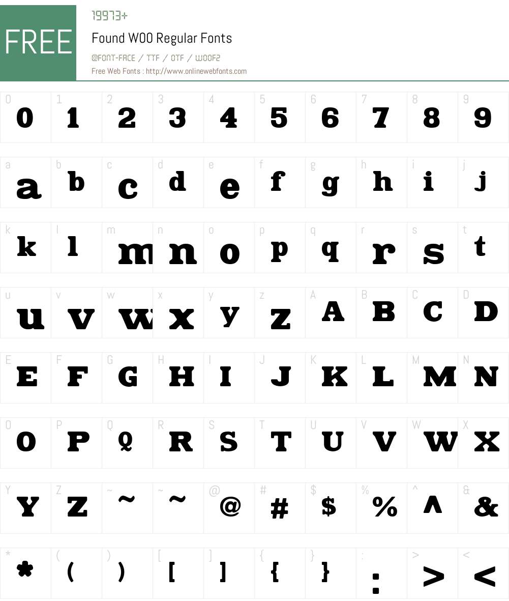Found Font Screenshots