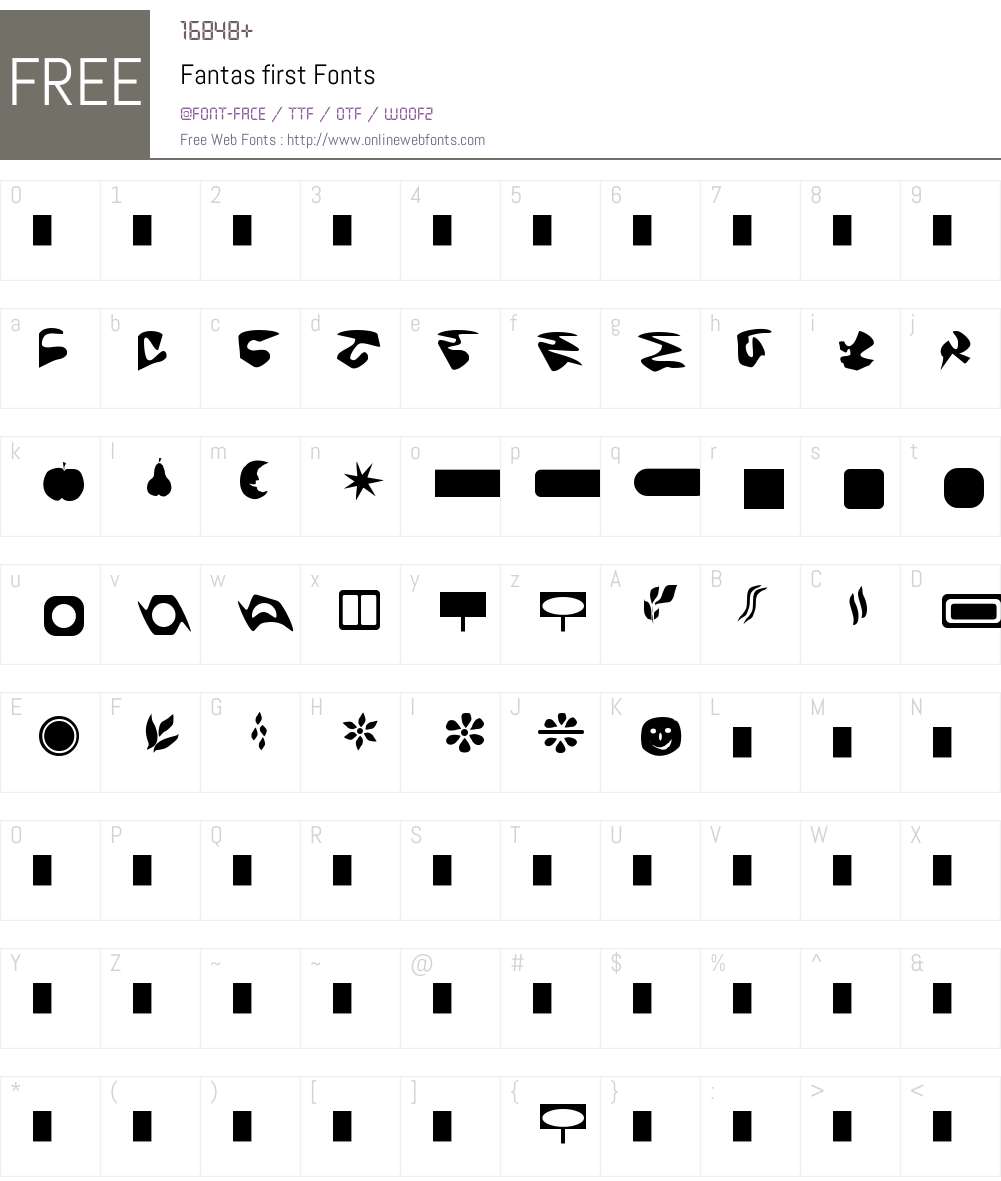 Fantas first Font Screenshots