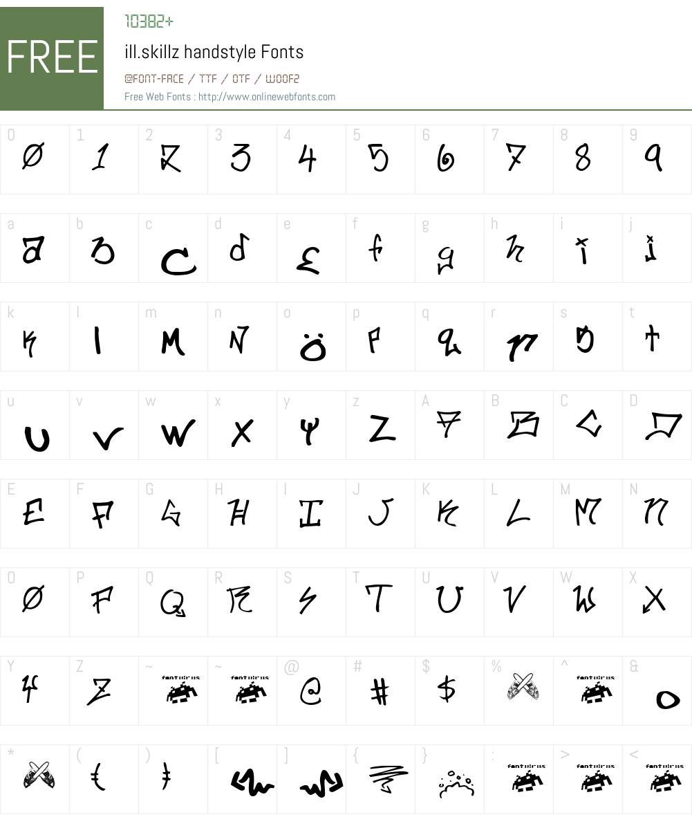 ill.skillz Font Screenshots