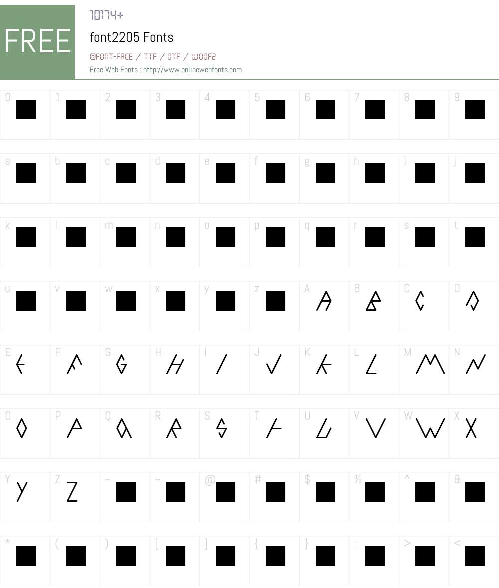 DoubleV Font Screenshots